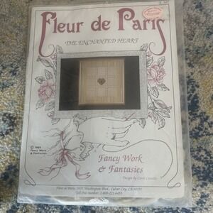 Carol Costello Fleur De Paris Enchanted Heart‎ Cross Stitch & Beads Kit New
